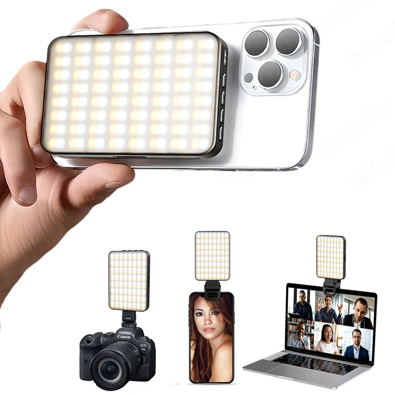 Mini anillo de luz LED magnético para Selfie, luz para iphone 16 Pro/16 Pro Max/15 Pro/15 Pro Max/14 Pro /13 Pro Max para Streaming TikTok - imagen 2