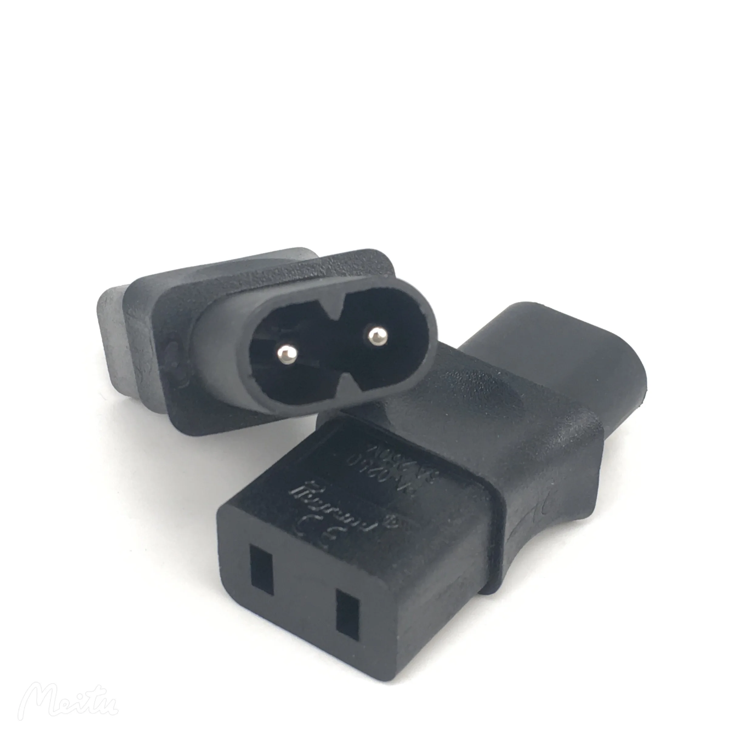 IEC 320 C8 macho a IEC 320 C9 adaptador de CA hembra de 2 pines 6A/250V - imagen 3