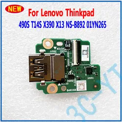Placa de conexión USB original Lenovo ThinkPad T490s, T14s, X390