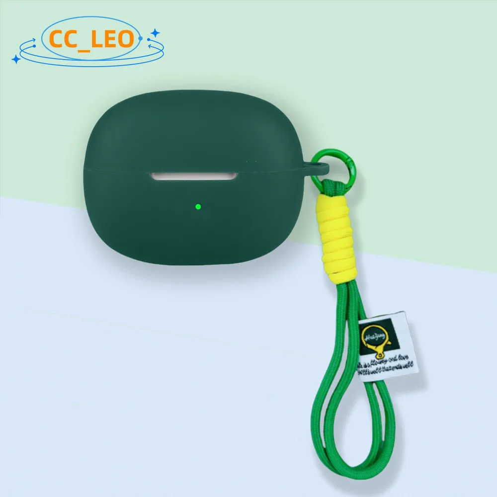 Funda blanda de silicona para QCY Crossky C50, bonito colgante con cordón adecuado para QCY Crossky C50, funda protectora