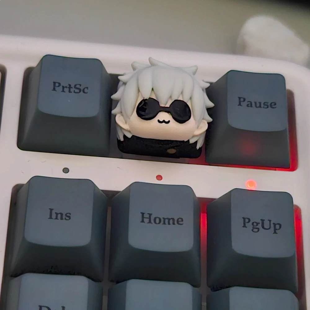 Gojo Satoru Keycap dibujos animados Anime Jujutsu Kaisen tema personalizado teclas de resina para teclado mecánico de juegos de eje transversal - imagen 5