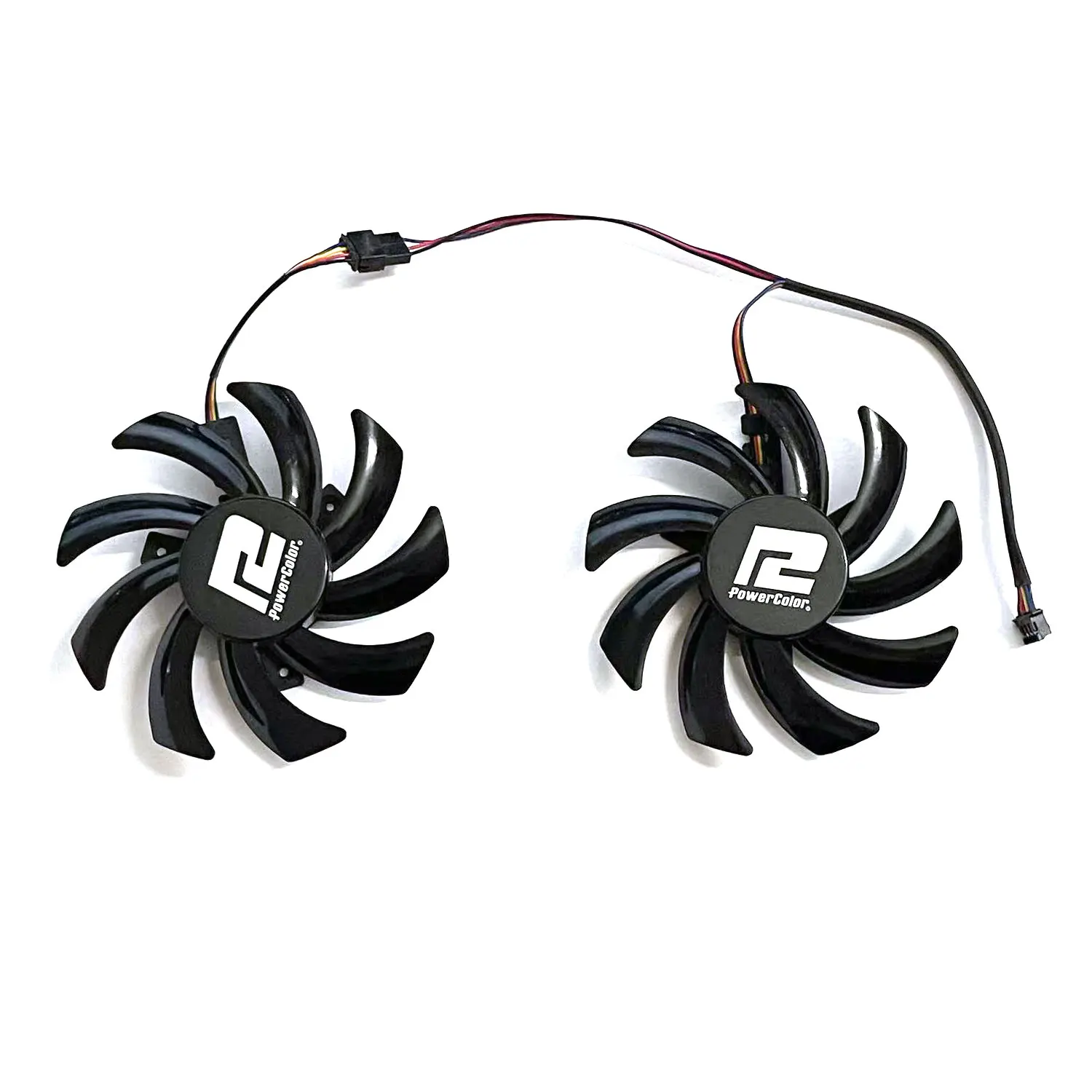 Ventilador GPU para POWERCOLOR RX 5700 XT 6500XT 6600 6600XT 5700XT 6700 6700XT Fighter, 85MM, 4 pines, T129215SU, T129215BU, RX5700, nuevo - imagen 2