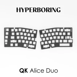 QK Alice Duo – Placa para Teclado Dividido PC/PP/Aluminio