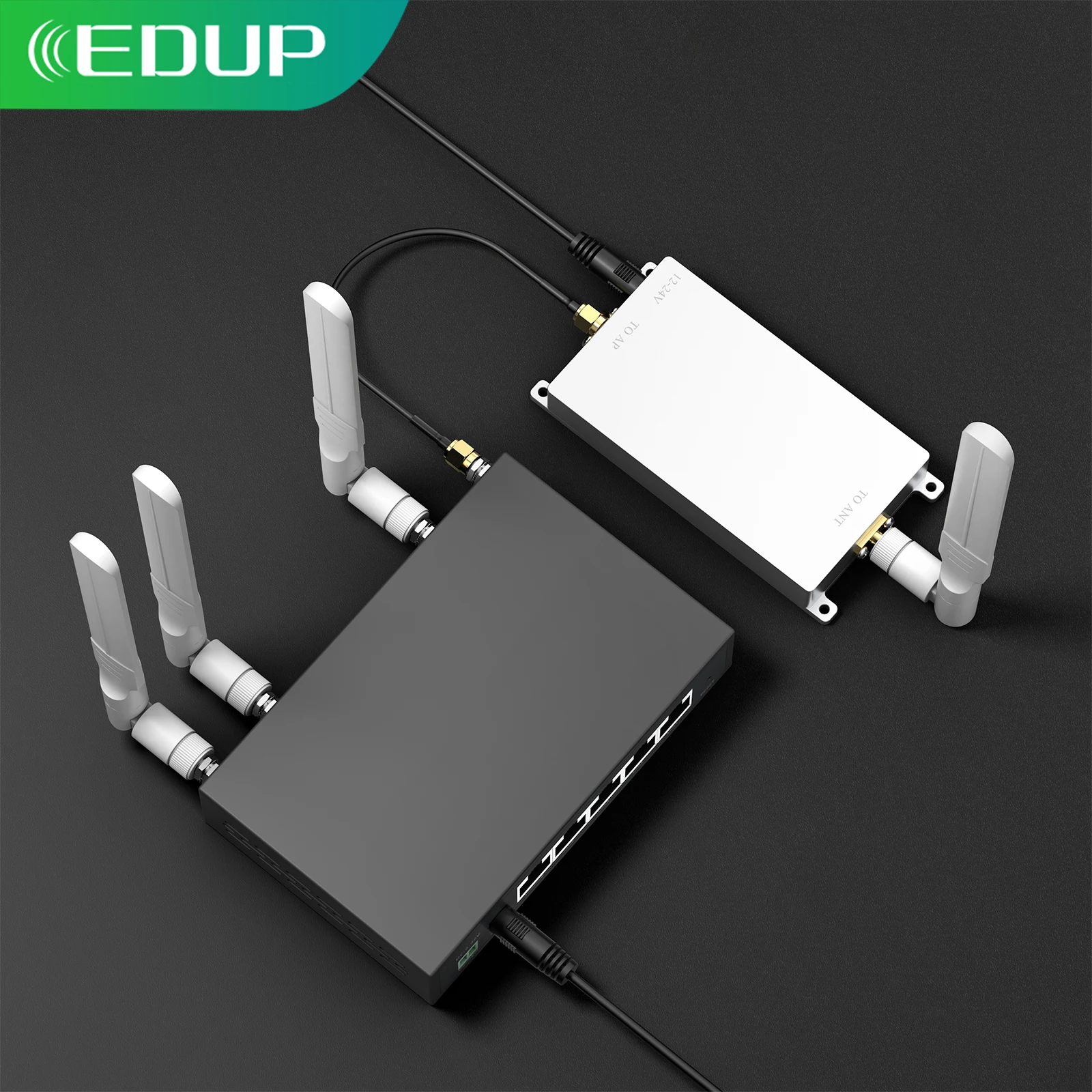 EDUP AB043 Bidireccional 20W 5,8G WiFi repetidor amplificador WiFi de doble ganancia amplificador de señal WiFi extensor inalámbrico - imagen 2