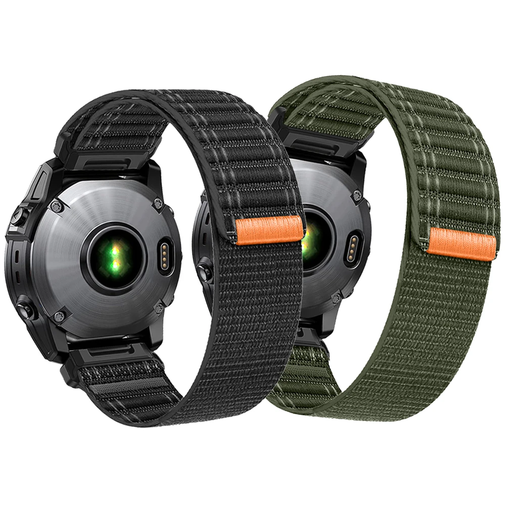 Correa de nailon deportiva QuickFit de 26mm y 22mm para reloj Garmin Fenix 8 E 7 7X 6 6X 5X Plus/Epix Pro Gen 2 47mm 51mm/correaTACTIX