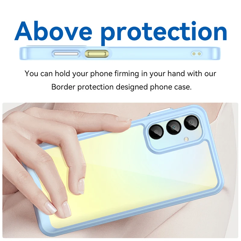 Funda de teléfono colorida para Samsung Galaxy A16 4G Celulares para Samsung A16 4G sensación de piel transparente suave чехол Funda trasera - imagen 5