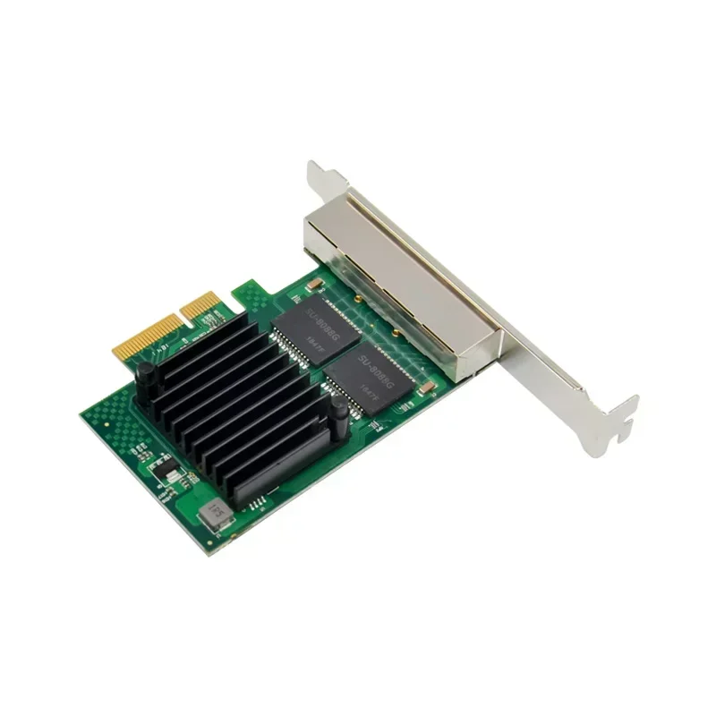 Chip Intel I350AM4 servidor Gigabit Ethernet sfp de cuatro puertos PCI Express 4 puertos PCIE X4 RJ45 adaptador Lan tarjeta de red - imagen 3