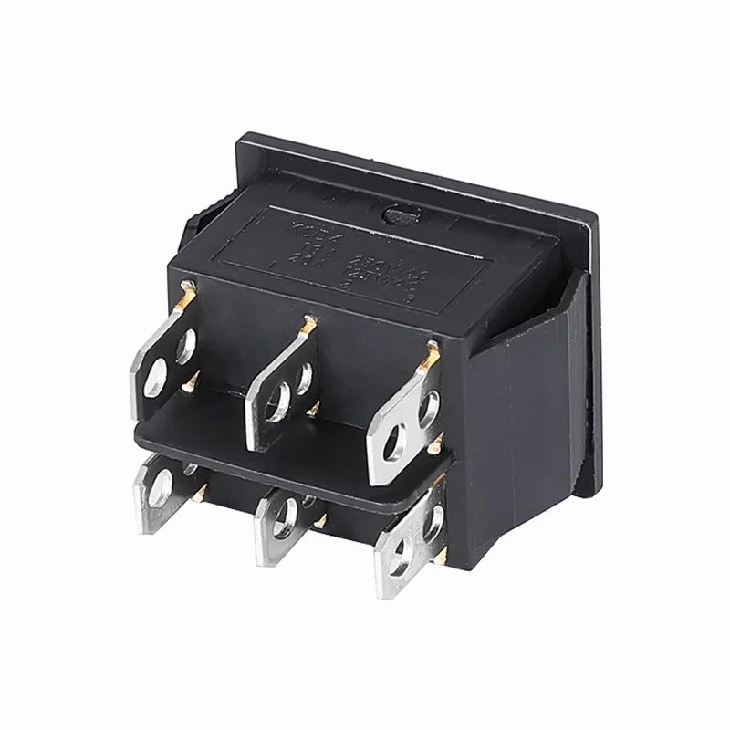 Interruptor basculante de encendido para barco, botón de enganche con luz de lámpara, 3 posiciones, 6 pines, KCD4, 16A, 250VAC, 20a, 125VAC, encendido y apagado, 1 unidad - imagen 4