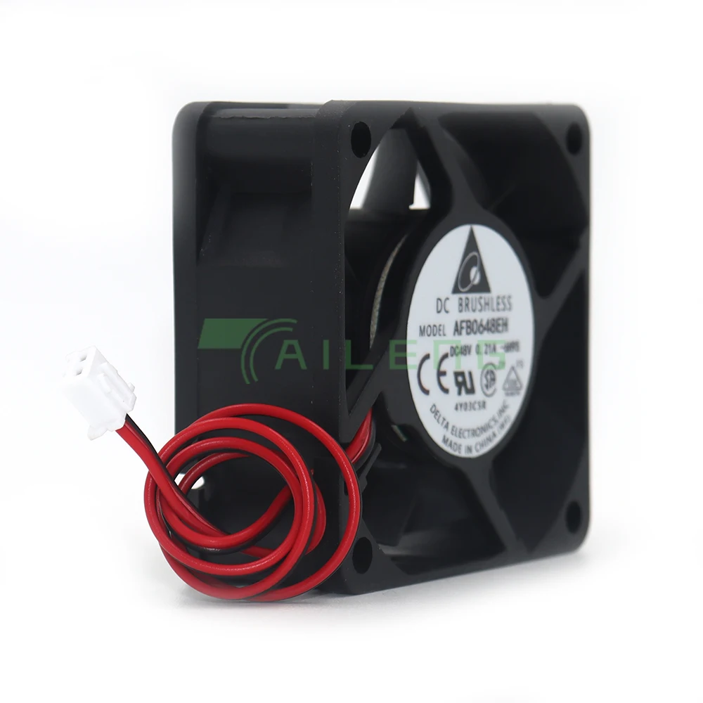 Ventilador de refrigeración para Delta, caja de alimentación de 2 cables, 60x60x25MM, 6025, 60MM, 6CM, AFB0648EH, 48V, 0.21A - imagen 2
