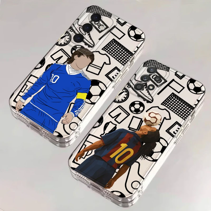 Funda deportiva de dibujos animados de fútbol para Samsung Galaxy A12 A71 A50 A52s A51 A16 A52 A32 A21s A72 A31 funda suave para teléfono - imagen 4