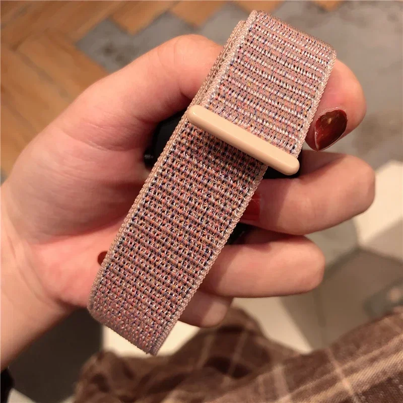 Correa de 20mm/22mm para Amazfit GTS 4-3-2-2e-Mini correa GTR 42/47mm GTR 4/2e pulsera de nailon correa Amazfit bip/pace correa de reloj - imagen 5