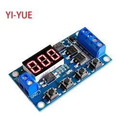 Módulo Relé Temporizador Digital 5-36V Dual MOS LED Ciclo Retardo