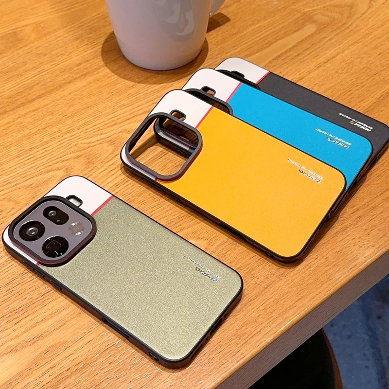 Para OPPO Find X9 Pro funda de lujo de cuero PU Color de piel a juego funda protectora trasera para OPPO Find X9 X9Pro carcasa de teléfono - imagen 3