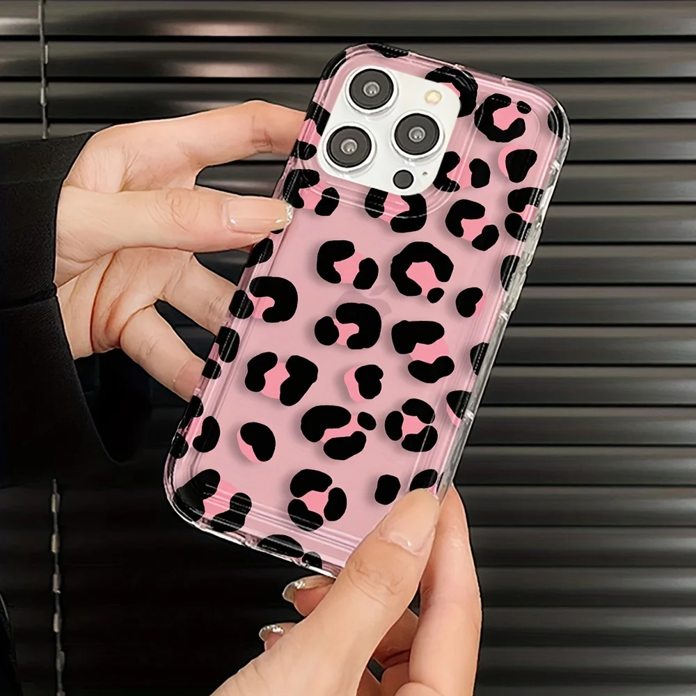 Funda protectora de Airbag de leopardo con diseño de moda para iPhone 16, funda para iPhone 11 13 14 15 Pro 12 Pro XS Max XR X XS 8 7 Plus SE2 - imagen 2