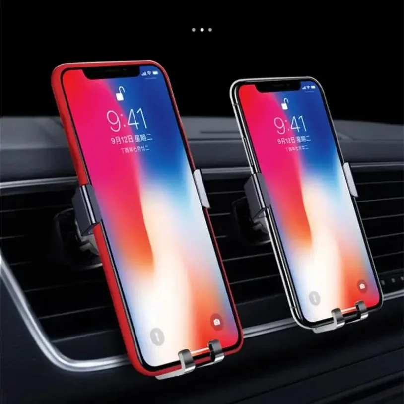 Soporte Universal para teléfono móvil, soporte de montaje para salida de aire de coche por gravedad, soporte para teléfono móvil, soporte GPS para IPhone Xiaomi - imagen 2