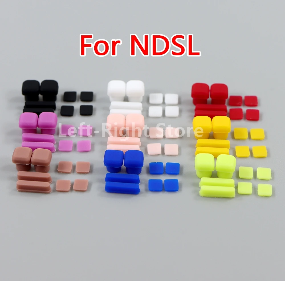 Tornillos de repuesto de alta calidad para NDSL, Cubierta superior de pantalla LCD, enchufe de goma para consola DS Lite, cubierta de pies de goma, 3 juegos