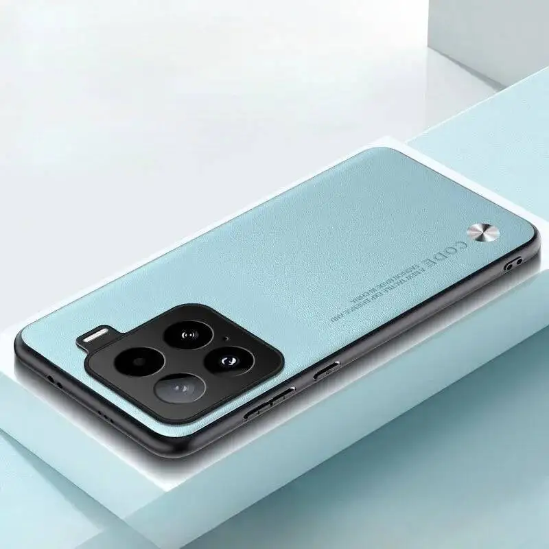 Funda mate de cuero PU liso para Xiaomi 15T 17 14T Pro MAX, funda de parachoques de silicona ultrafina con marco suave a prueba de golpes - imagen 3