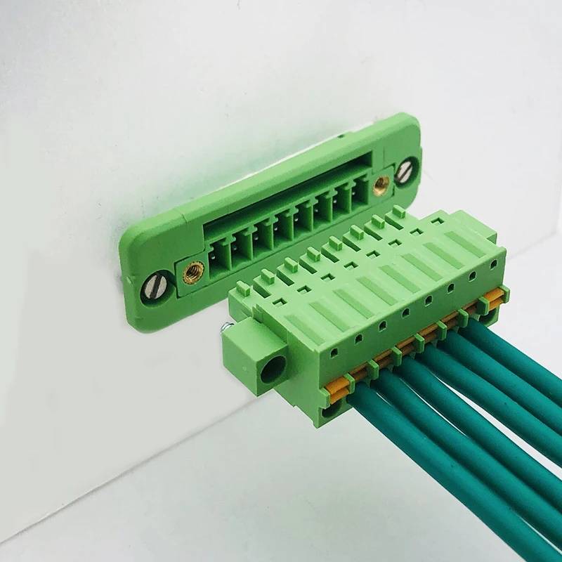 1 juego/lote sin tornillos 15EDGKDM-3.81mm 2P3P4P5P6P7P8P9P10P-24P panel fijo a través del terminal de pared con enchufe de resorte - imagen 4
