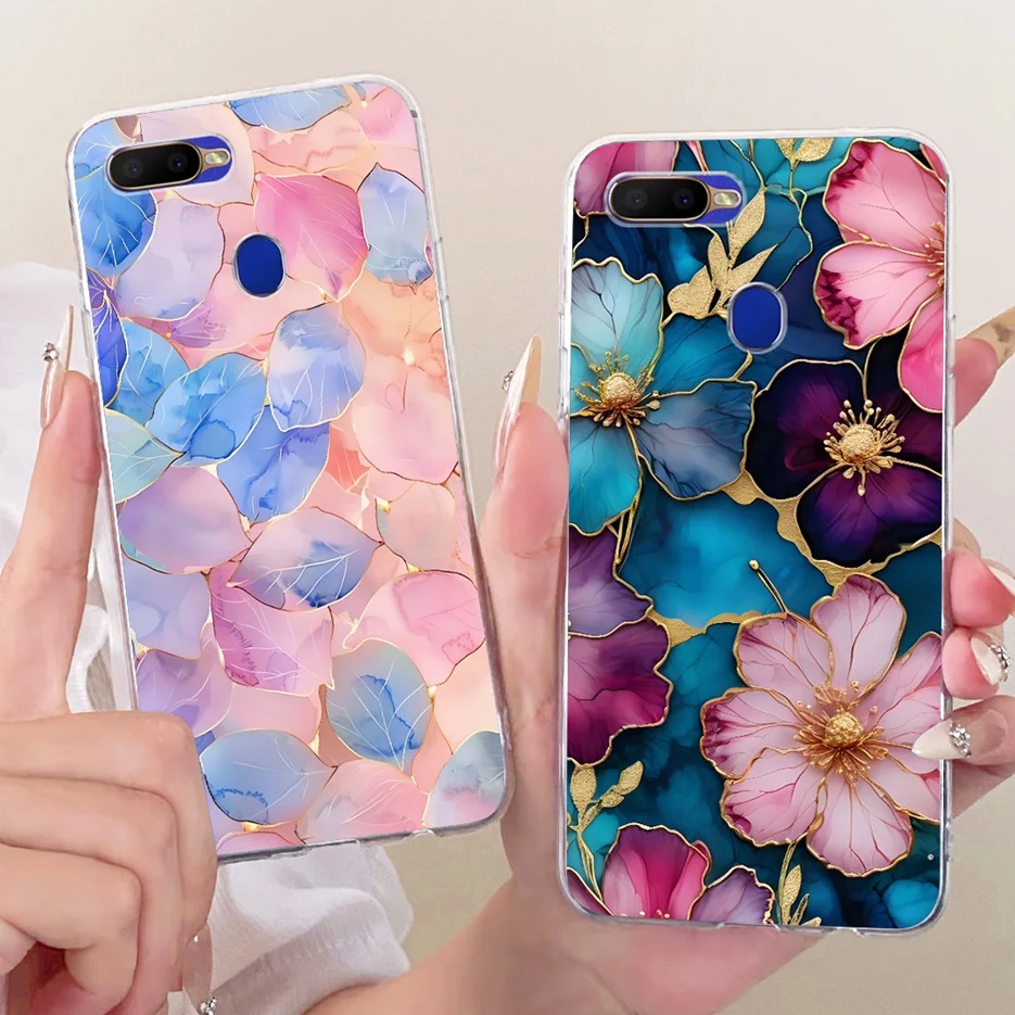 Para Oppo A5s funda Oppo AX5s lindo León moda cubierta pintada funda de silicona suave para Oppo A12 A7 AX7 OppoA7 OppoA12 OppoA5s Fundas - imagen 4