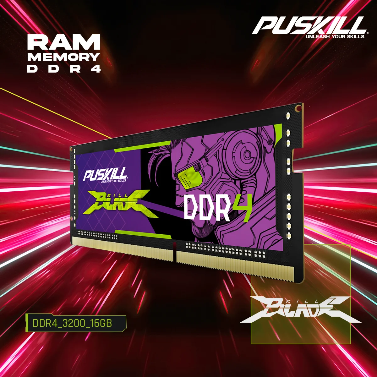 PUSKILL DDR4 Memoria Ram Notebook 32GB 16GB 8GB 4GB 3200 2666 2400 DDR3L 1,35 V 1600 1333 Memoria para computadora portátil Sodimm - imagen 4