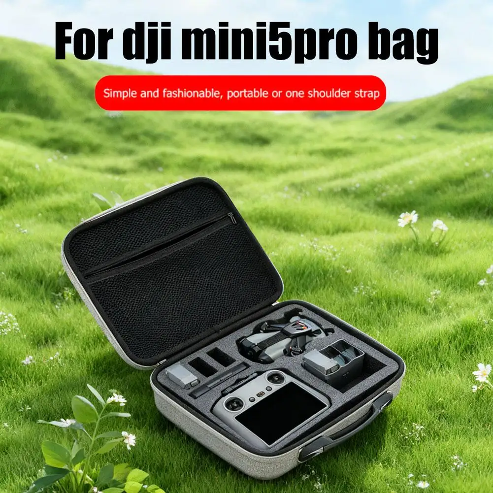   Bolsa para dji MINI 5 PRO, estuche rígido a prueba de agua, portátil, a prueba de explosiones, para viaje, maleta para accesorios dji Mini 5 Pro - imagen 3