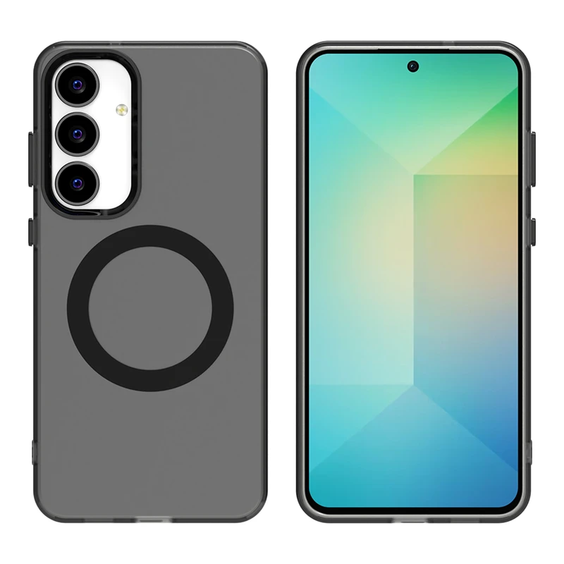 Funda magnética de carga inalámbrica para Samsung Galaxy S25 FE, funda protectora de silicona esmerilada de lujo para Samsung S25 FE S25 FE - imagen 3