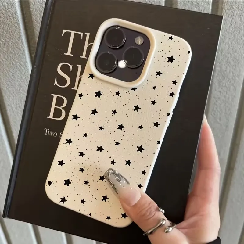Funda de Silicona Negra con Estrellas para Redmi Note 14 Pro 4G, Compatible con Xiaomi Redmi Note 10 11 13 12 14 Pro Plus 5G 13C 14C 15C 4G INS - imagen 4