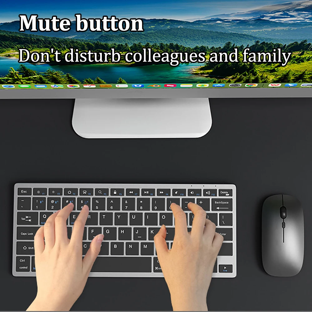 Teclado inalámbrico de modo Dual 2,4G teclado Dual Bluetooth 5,0 teclado recargable de 102 teclas para MacBook Tablet PC Accesorios - imagen 4