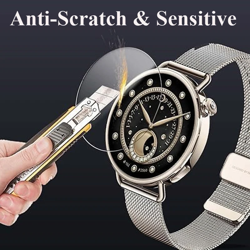 Película de vidrio templado de fácil instalación para Xiaomi Watch S4 41mm HD películas protectoras de pantalla antiarañazos para Xiaomi Watch S4 41MM - imagen 4