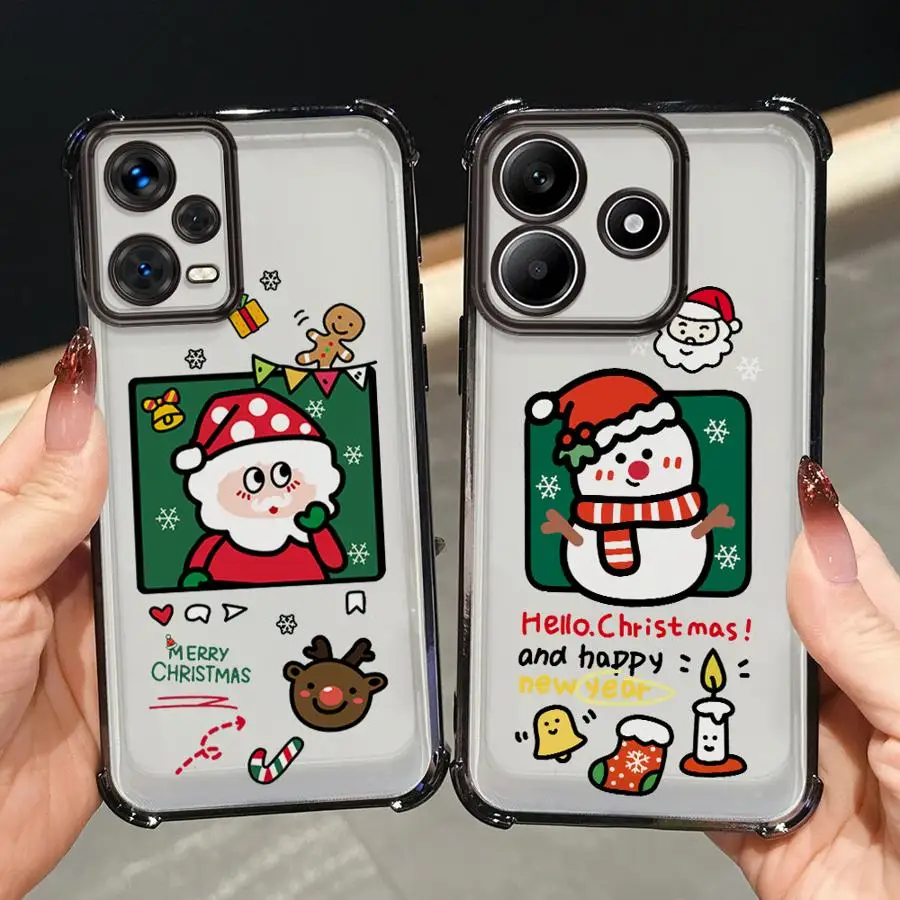 Funda suave navideña con dibujos animados para Xiaomi Redmi A3X 14C A3 13C A5 K80 Pro K80 5G - imagen 5