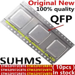 Chipset QFP 100% nuevo, STM32F072CBT6 STM32F072C8T6 STM32F072R8T6 STM32F072RBT6 STM32F072V8T6 STM32F072VBT6, 10 piezas