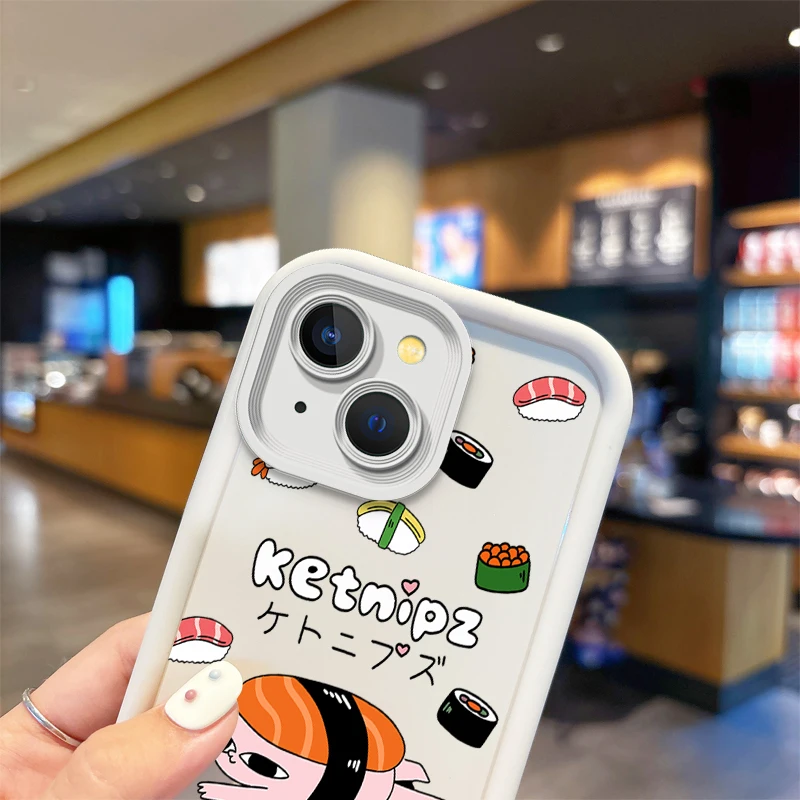 Nueva funda de teléfono k-ketnipz de dibujos animados a la moda para iPhone 16 Pro Max 15 14 13 12 11 Pro XR X XS Max 8 7 funda de silicona a prueba de golpes - imagen 5