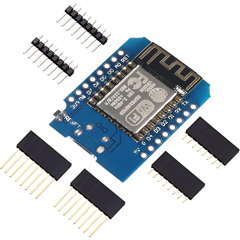 Módulo WiFi inalámbrico para Arduino, Micro USB tipo C, D1, Mini NodeMcu, ESP8266, ESP-12F, Mini NodeMCU Lua, 4M Bytes - imagen 5
