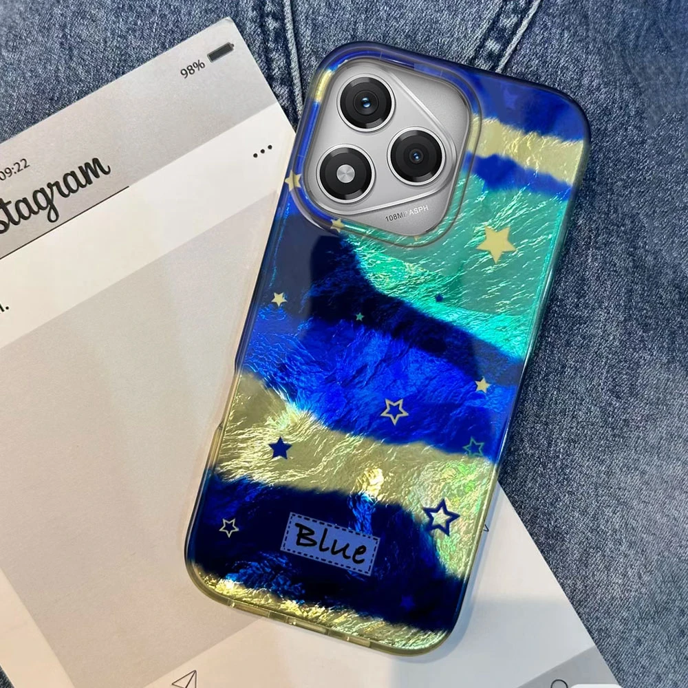 Funda de teléfono Retro con estrella degradada azul para mujer y niña, funda para Honor 400, 200, 90 Smart Pro Magic7 6 5 70 Lite X9a X9c X8b X8a X8c X7c - imagen 4