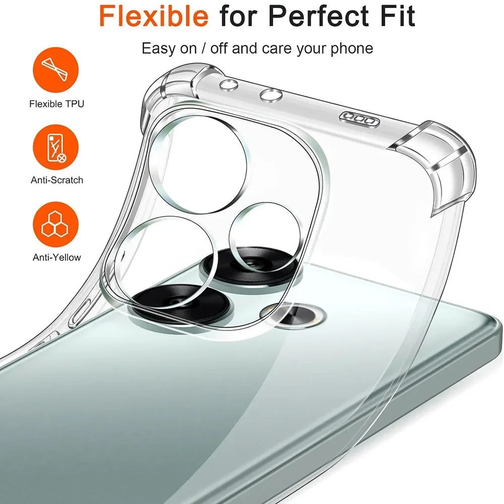 Funda transparente suave de silicona a prueba de golpes para Xiaomi Poco X7 F6 F5 F4 F3 X6 X5 X4 X3 GT M6 M4 M3 Pro, carcasa transparente ultrafina - imagen 2