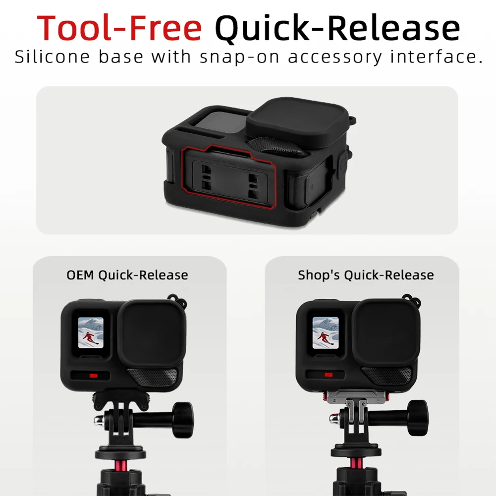 Funda protectora de silicona para Insta360 Ace Pro 2, funda protectora, funda protectora portátil, accesorios para cámara - imagen 5