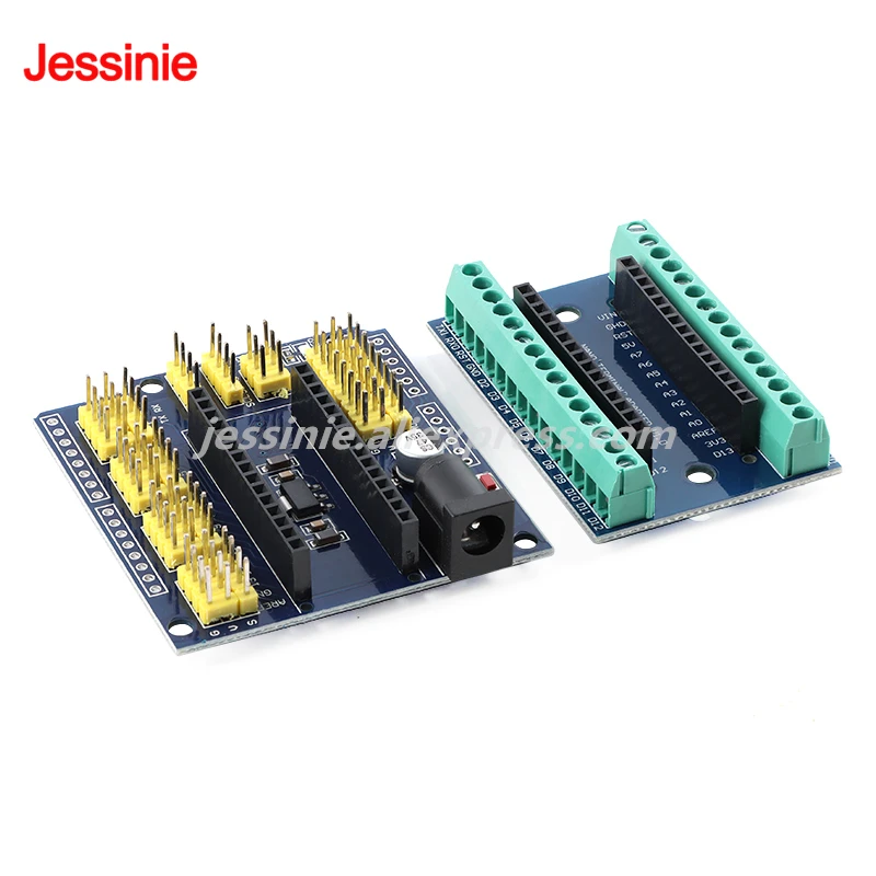 Adaptador de Terminal de controlador NANO V3.0, placa de expansión prototipo IO Shield R3, módulo de desarrollo multiusos para Arduino - imagen 5