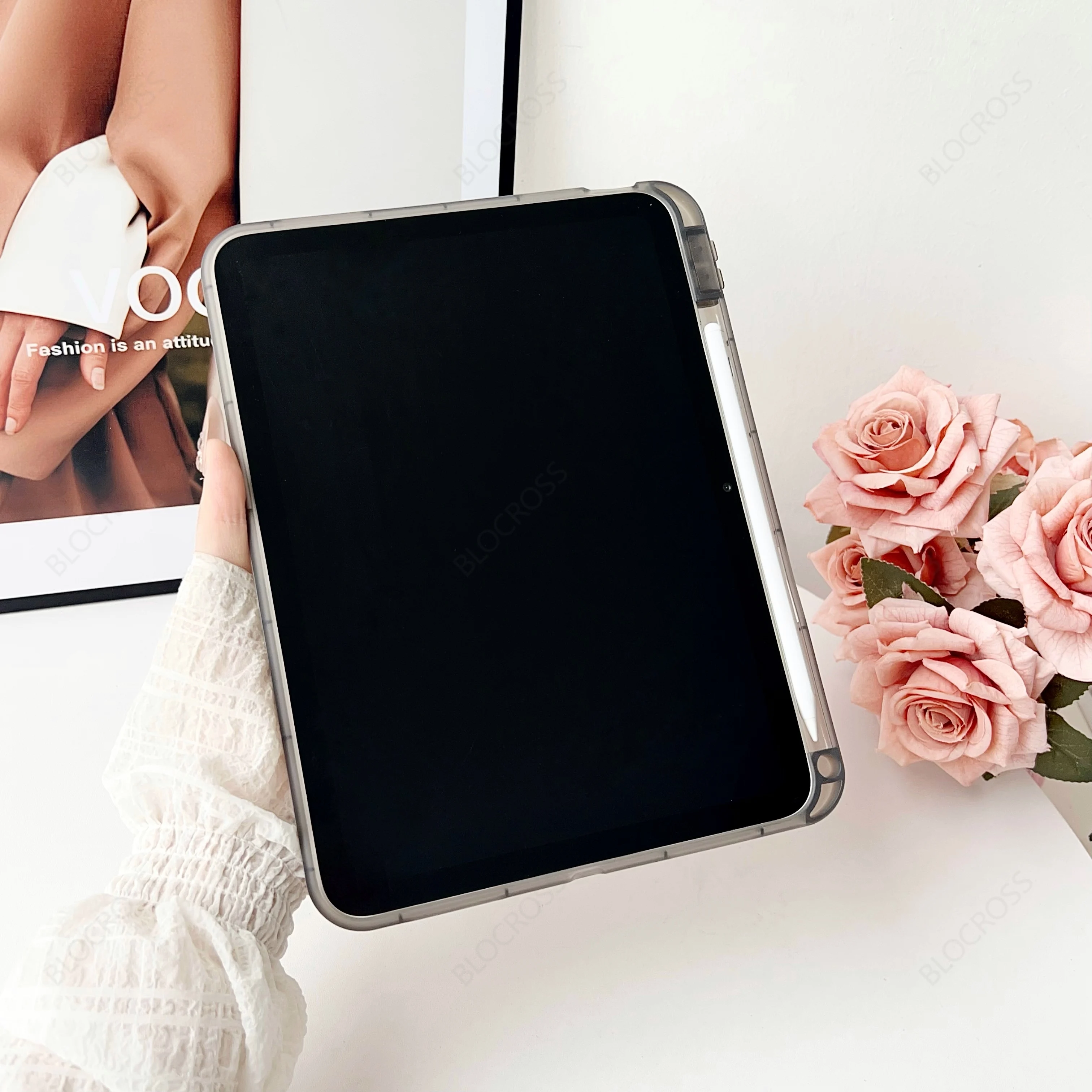 Para iPad 5th 6th 9,7 "7th 8th 9th 10,2" Air 4 Air 5 Air 11 A16 2025 Pro11 10th iPad mini 4 5 6 7 PC duro + funda con soporte de TPU - imagen 5