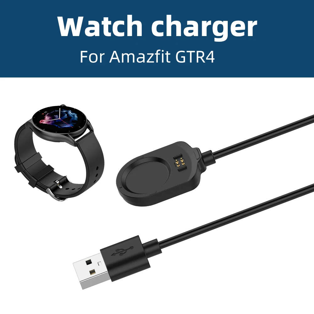 Cable de carga magnético para Amazfit GTR4, GTS3, T-Rex2, adaptador de cargador para reloj inteligente, Cable de carga USB, Cable magnético de carga rápida - imagen 3