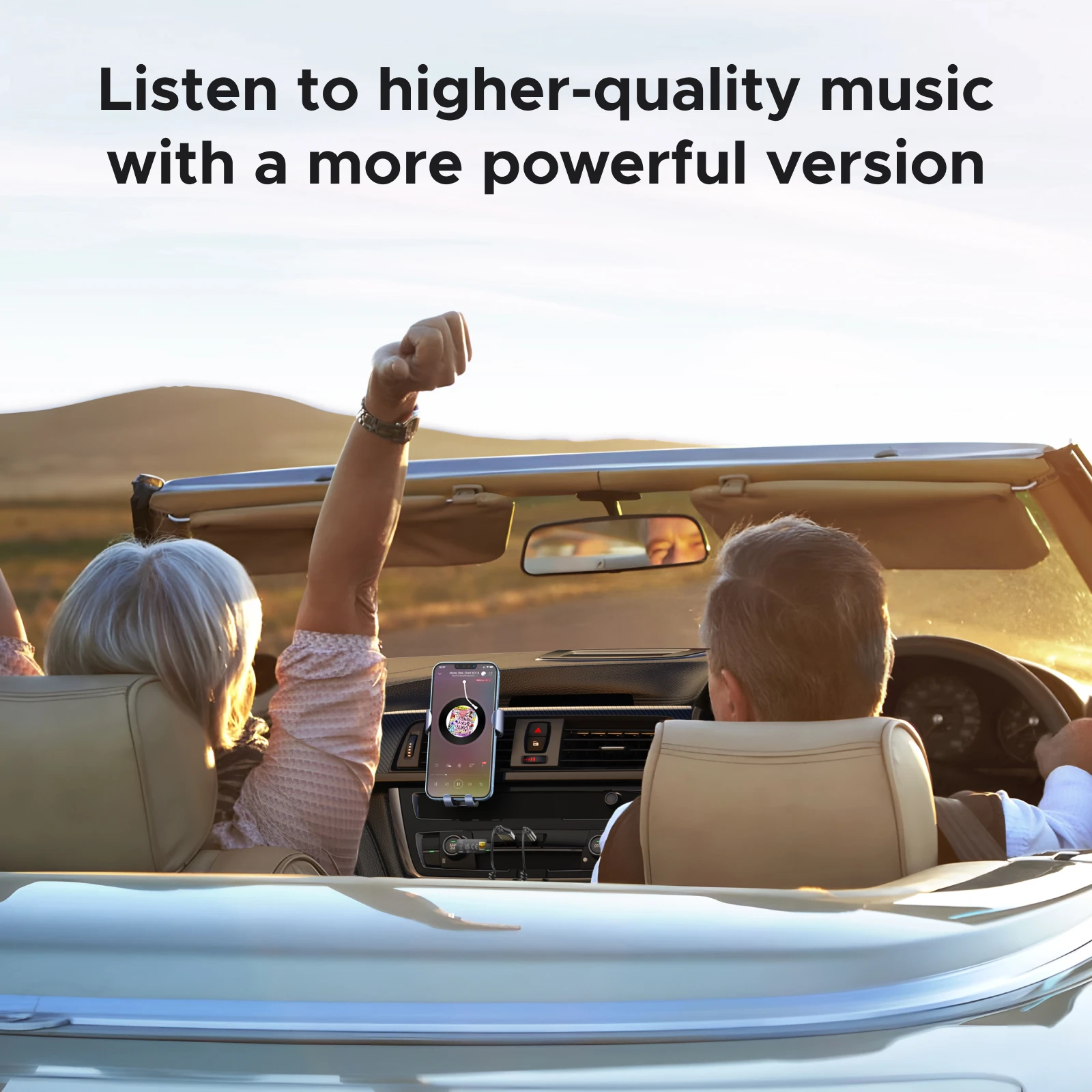 UGREEN Adaptador Aux a Bluetooth 6,0 Receptor Bluetooth de 3,5 mm LDAC Audio de alta resolución para coche Kit de conector USB a 3,5 mm con micrófono Aux - imagen 5