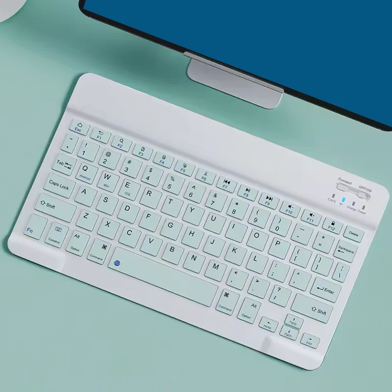 Teclado inalámbrico ultradelgado Mini teclado recargable compatible con Bluetooth de 78 teclas para Android IOS Windows para PC iPad Tablet - imagen 2