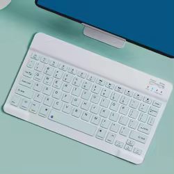 Teclado inalámbrico ultradelgado Mini teclado recargable compatible con Bluetooth de 78 teclas para Android IOS Windows para PC iPad Tablet