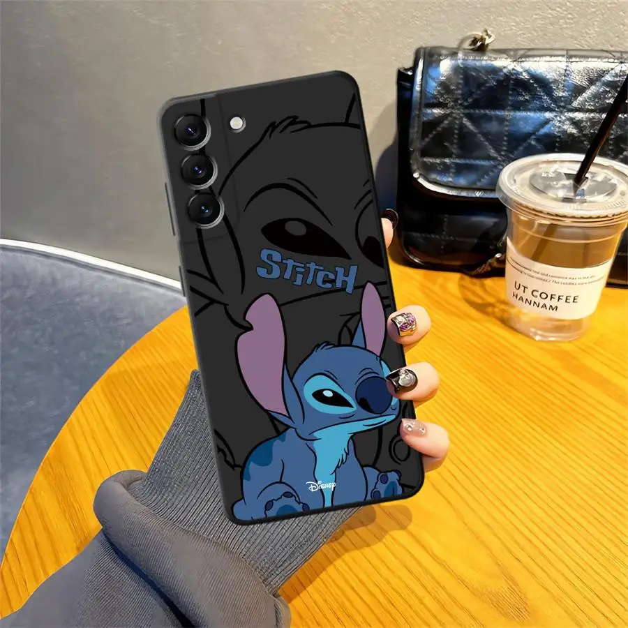 Funda para Honor 8X Magic5Lite X7 70 X5b 200 400 Lite X8 X9a X6 90 funda de teléfono suave negra dibujos animados Disney Stitch - imagen 3