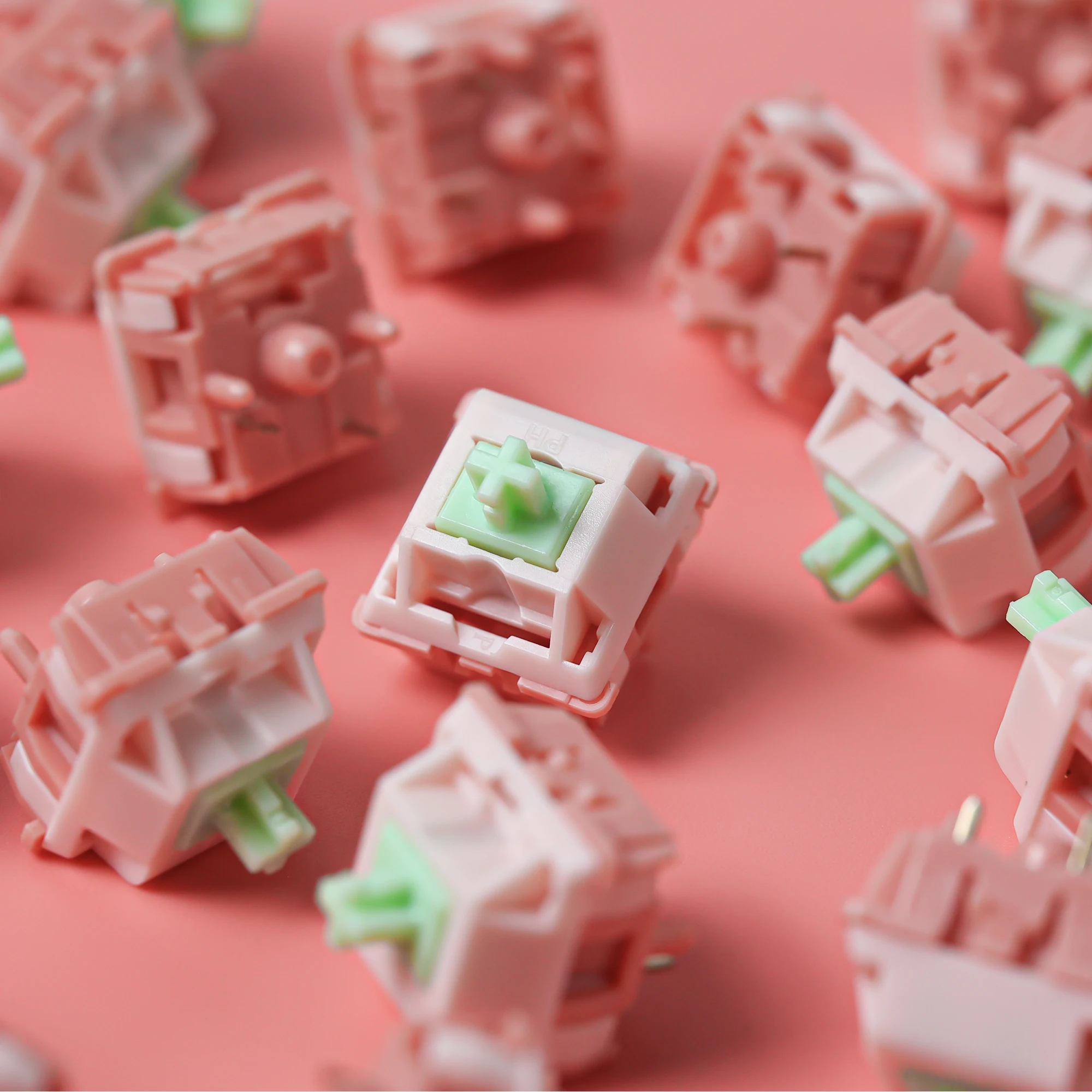 Aniya-interruptor lineal para teclado mecánico, dispositivo de 5 pines, sonido HIFI, intercambio en caliente, 45g, 28g, personalizado, POM - imagen 4