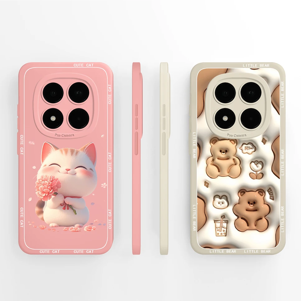 Para Redmi Note 15 Pro Plus 5G funda de teléfono encantador Panda astronauta dibujos animados protección completa cubierta suave para Redmi Note15 parachoques Capa - imagen 4