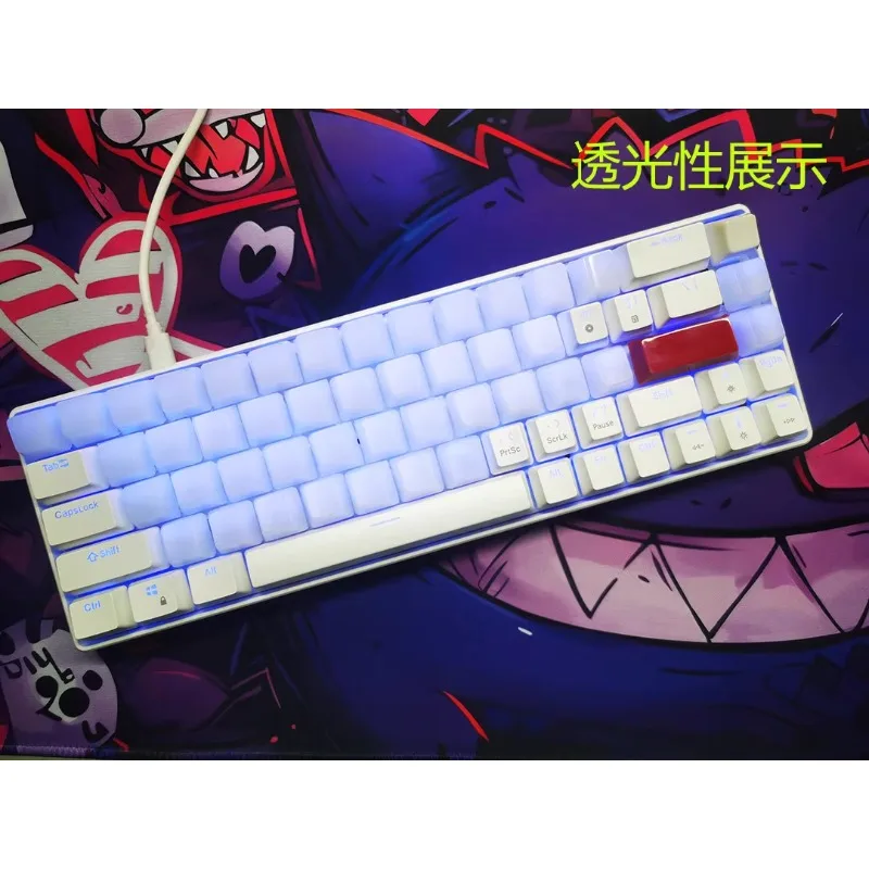 Juego de teclas con tema de Jade blanco de imitación, teclas originales hechas a mano de resina con perfil OEM para accesorios de teclado mecánico - imagen 5