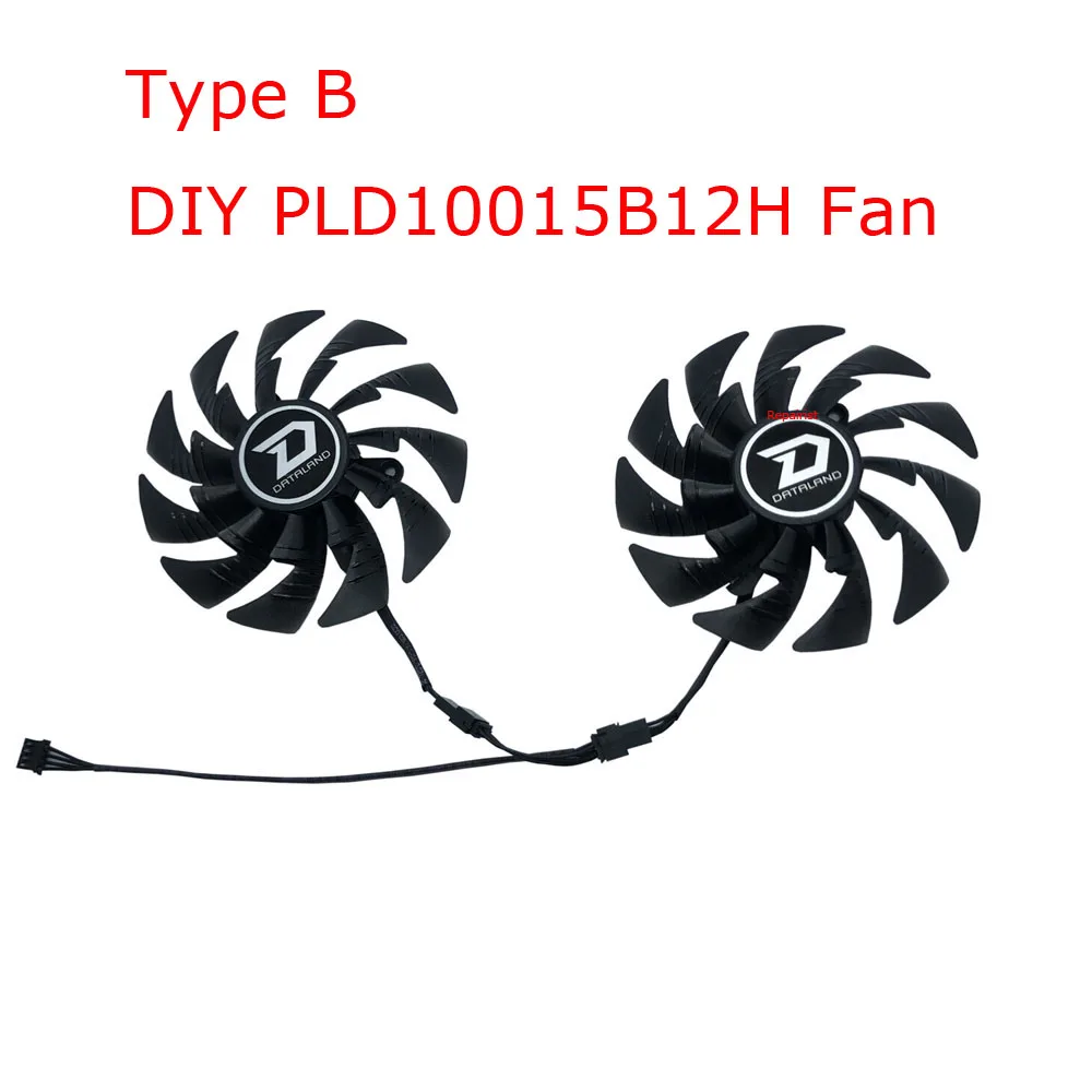 Juego de ventiladores para manualidades,Ventilador de tarjeta gráfica,Enfriador de GPU VGA de 100MM(95mm),PLD10015B12H, t129215bu,para PowerColor AXRX 580 8GB,para PowerColor AXRX 580 8GB - imagen 5