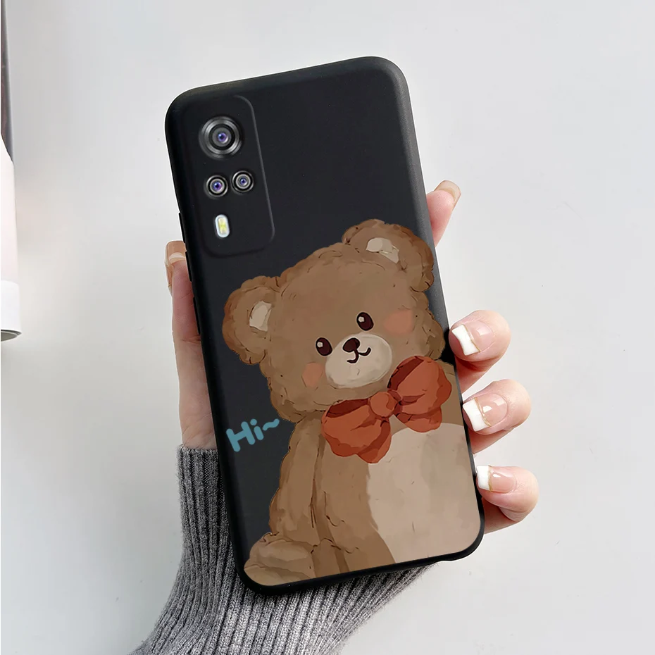 Coque de téléphone en silicone souple pour Vivo Y31, lapin mignon Krasnoïd, pare-chocs laqué, Vivo Y51, décembre 2020 - imagen 4