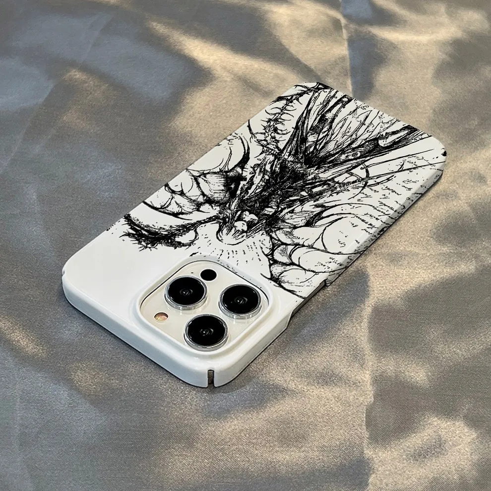 Funda de teléfono de lujo con sacrificio de sangre, ángel negro, demonio de la muerte, para iPhone 16 15 14 13 12 11 Pro Max X XR XSMax 6 7 8 Plus, funda brillante - imagen 3