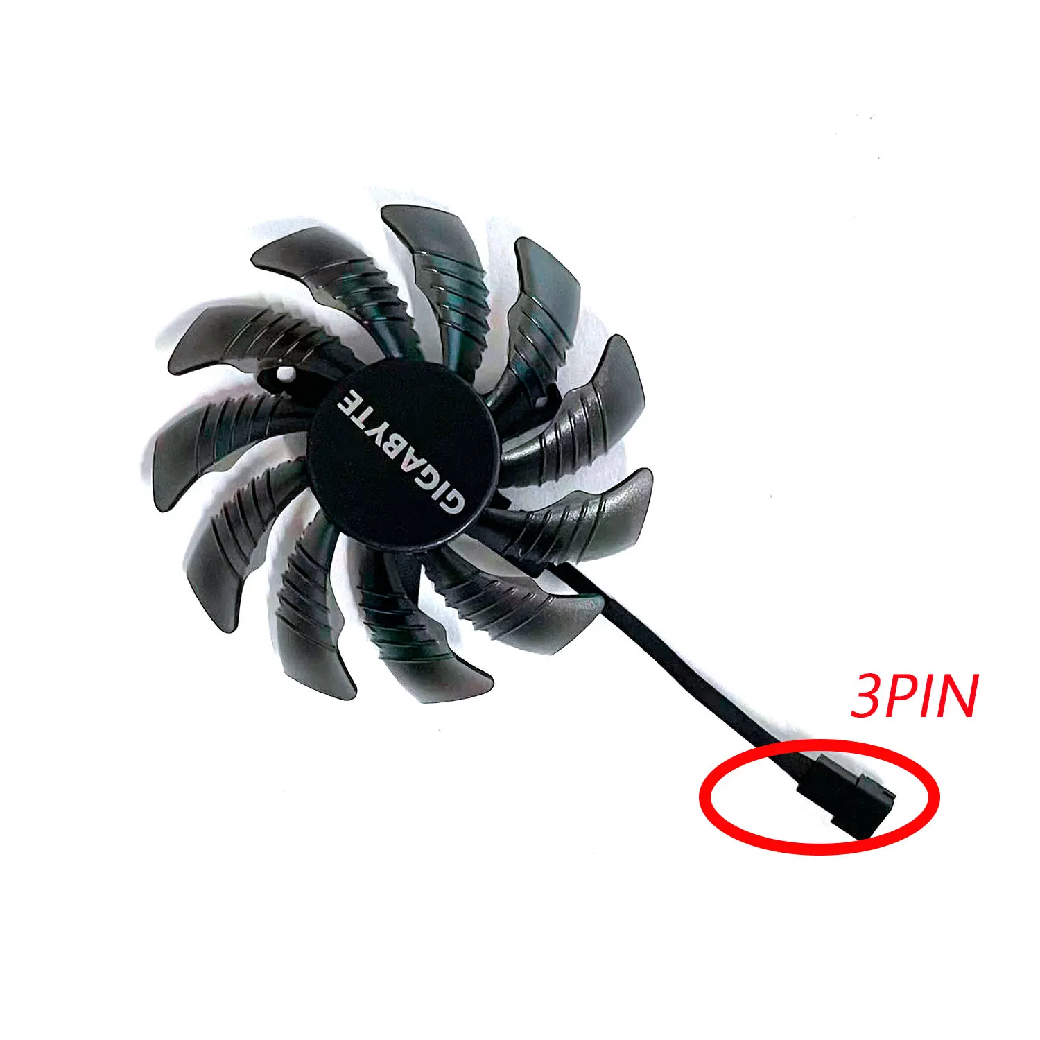 Para tarjeta gráfica Gigabyte GTX 970 Windforce G1 como enfriador de CPU de repuesto 75MM 2/3 pines GTX970 ventilador enfriador T 128010 SM PLD08010S12H - imagen 5